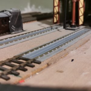 Inspection pit for Bullhead track work (00 Gauge)