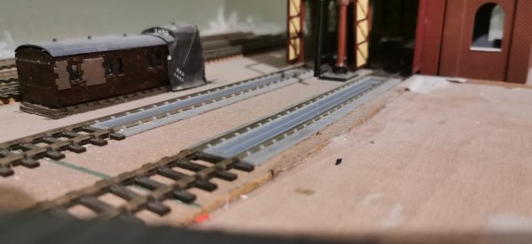 Inspection pit for Bullhead track work (00 Gauge)
