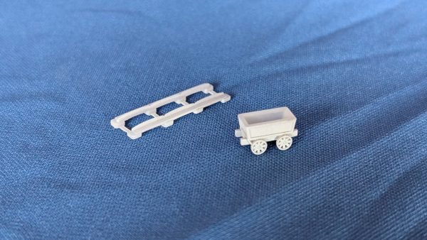 N Gauge Plateway Truck and Track (Static and Working Versions)